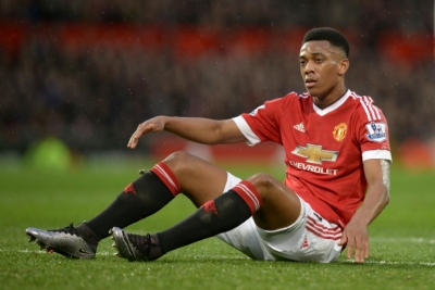 Anthony Martial, do Manchester United, durante partida contra o Swansea City, em Manchester, no dia 2 de janeiro de 2016