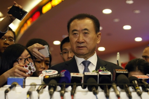 (Arquivo) Wang Jianlin, em Hong Kong, no dia 23 de dezembro de 2014