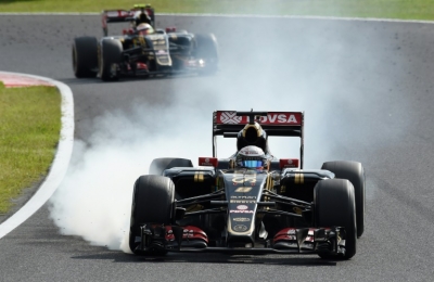 O piloto Pastor Maldonado, em Suzuka, no dia 27 de setembro de 2015