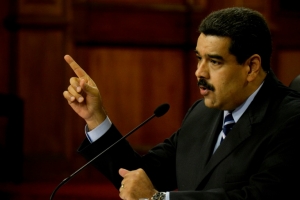 O presidente venezuelano, Nicol&aacute;s Maduro, em Caracas, no dia 17 de maio de 2016