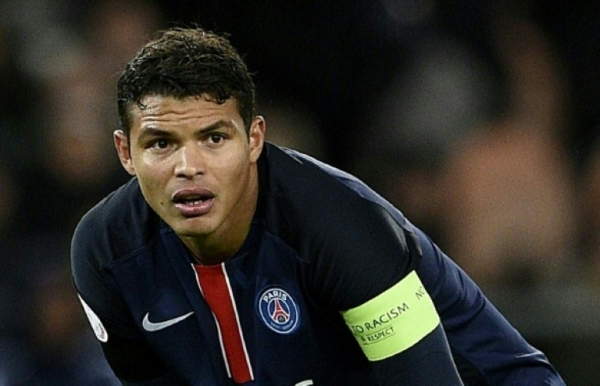 Thiago Silva, do Paris Saint-Germain, em Paris, no dia 28 de novembro de 2015