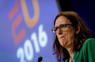 (Arquivo) A comiss&aacute;ria europeia de Com&eacute;rcio, Cecilia Malmstr&ouml;m