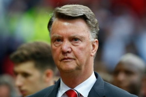 O t&eacute;cnico Louis Van Gaal, em Manchester, no dia 17 de maio de 2016