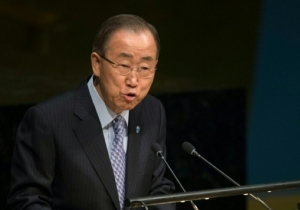 O secret&aacute;rio-geral da ONU, Ban Ki-moon, em Nova York, no dia 14 de mar&ccedil;o de 2016