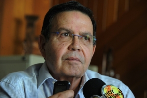 O ex-presidente hondurenho Rafael Callejas, em Tegucigalpa, no dia 3 de dezembro de 2015