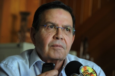 O ex-presidente hondurenho Rafael Callejas, em Tegucigalpa, no dia 3 de dezembro de 2015