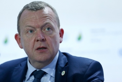 O primeiro-ministro dinamarqu&ecirc;s, Lars Lokke Rasmussen, em Le Bourget, no dia 30 de novembro de 2015