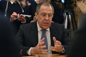 O ministro russo das Rela&ccedil;&otilde;es Exteriores, Serguei Lavrov, em Moscou, no dia 23 de dezembro de 2015