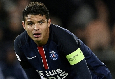 Thiago Silva, do Paris Saint-Germain, em Paris, no dia 28 de novembro de 2015
