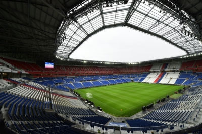 O novo est&aacute;dio do Olympique Lyonnais, em D&eacute;cines-Charpieu, perto de Lyon, no dia 7 de janeiro de 2016