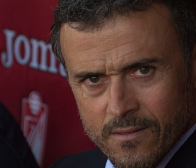 O t&eacute;cnico do Barcelona, Luis Enrique, em Granada, no dia 14 de maio de 2016