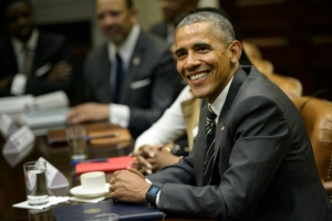 O presidente americano, Barack Obama, em Washington, DC, no dia 18 de fevereiro de 2016