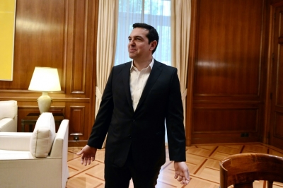 O primeiro-ministro grego, Alexis Tsipras, em Atenas, no dia 24 de fevereiro de 2016