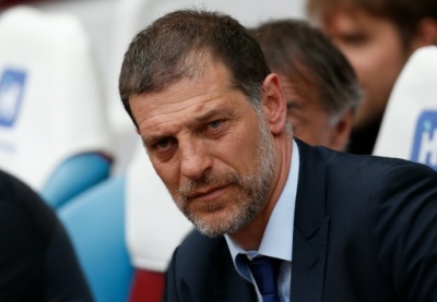 West Ham United's Croatian manager Slaven Bilic reacts ahead of the English Premier League football match between West Ham United and Swansea City at The Boleyn Ground in Upton Park, in east London on May 7, 2016.