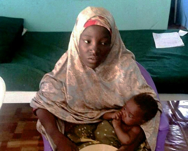 Amina Ali, uma das 219 estudantes sequestradas h&aacute; mais de dois anos pelo Boko Haram na cidade nigeriana de Chibok