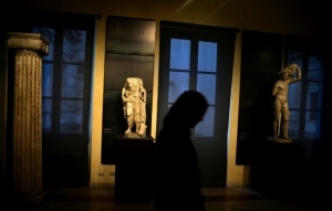 Est&aacute;tuas no museu do Capit&oacute;lio, em Roma