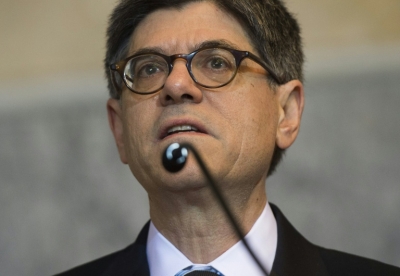 O secret&aacute;rio americano do Tesouro, Jacob Lew, em Wahsington, DC, no dia 1&ordm; de dezembro de 2015