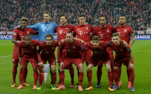 Os jogadores do Bayern de Munique, em Munique, no dia 16 de mar&ccedil;o de 2016