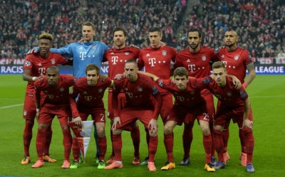 Os jogadores do Bayern de Munique, em Munique, no dia 16 de mar&ccedil;o de 2016
