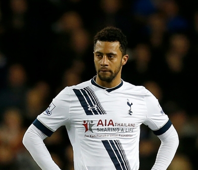 Mousa Demb&eacute;l&eacute;, do Tottenham, em Londres, no dia 25 de abril de 2016