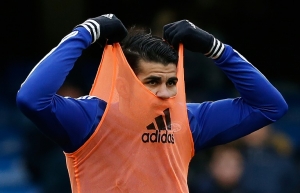 (Arquivo) O jogador Diego Costa durante partida em Londres, Inglaterra, no dia 7 de fevereiro de 2016