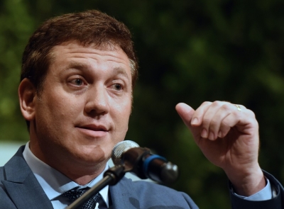 O presidente da Conmebol, Alejandro Dom&iacute;nguez, em Luque, no dia 26 de janeiro de 2016