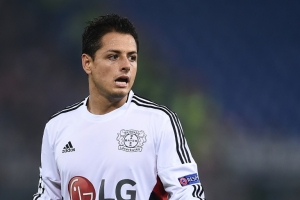 Javier 'Chicharito' Hern&aacute;ndez, do Bayer Leverkusen, em Roma, no dia 4 de novembro de 2015