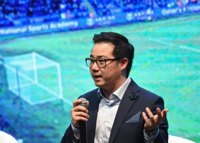 O vice-presidente do Leicester, Aiyawatt Srivaddhanaprabha, em Bangcoc, no dia 18 de maio de 2016