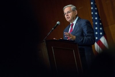 O senador americano Bob Men&eacute;ndez, em South Orange, no dia 18 de agosto de 2015