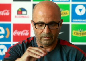 O t&eacute;cnico Jorge Sampaoli, em Santiago, no dia 13 de janeiro de 2016