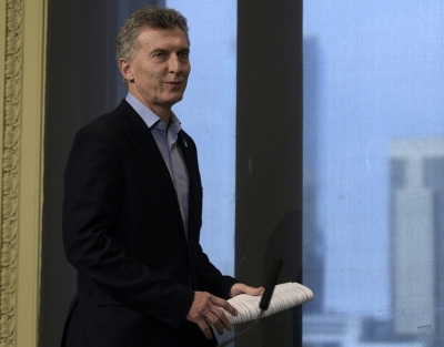 O presidente argentino, Mauricio Macri, em Buenos Aires, no dia 23 de maio de 2016