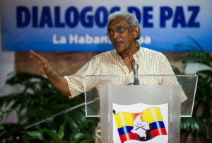 Joaqu&iacute;n G&oacute;mez, negociador de paz das Farc, em Havana, no dia 13 de janeiro de 2016
