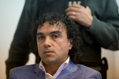 (17 mai) O colombiano Henry Londo&ntilde;o, em um tribunal de Buenos Aires