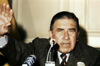 (Arquivo) Augusto Pinochet, em Madri, no dia 23 de novembro de 1975