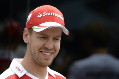 O alem&atilde;o Sebastian Vettel, no circuito da Catalunha