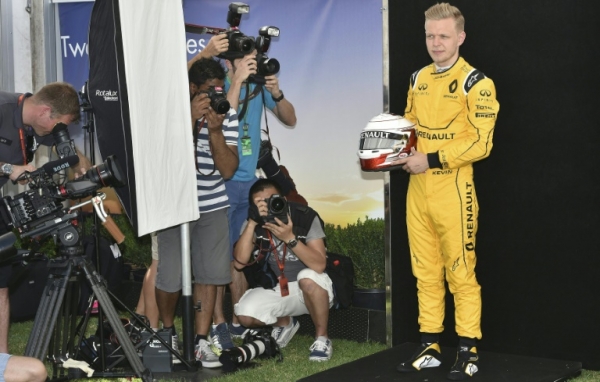 O piloto da Renault Kevin Magnussen, em Melbourne