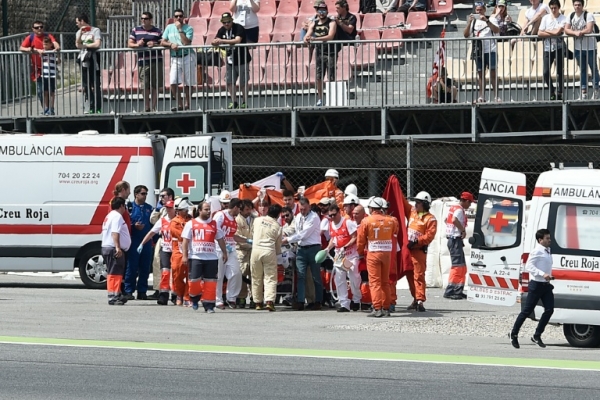 Salom &eacute; removido do circuito ap&oacute;s o acidente