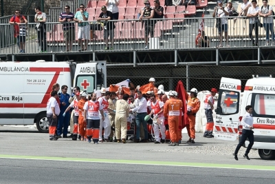 Salom &eacute; removido do circuito ap&oacute;s o acidente