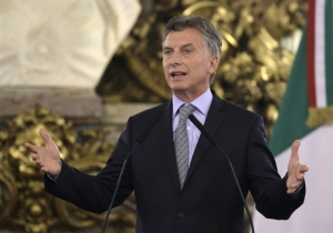 O presidente da Argentina, Mauricio Macri, em Buenos Aires, no dia 16 de fevereiro de 2016