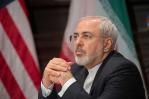 O chanceler iraniano, Mohammad Javad Zarif, em Nova York em 22 de abril de 2016