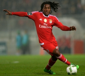 Renato Sanches, do Benfica, durante partida contra o Moreirense, em Moreira de Conegos, Portugal, no dia 31 de janeiro de 2016