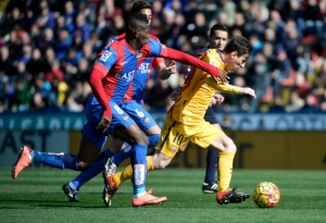 Messi em a&ccedil;&atilde;o contra o Levante, em 8 de fevereiro, em Valencia