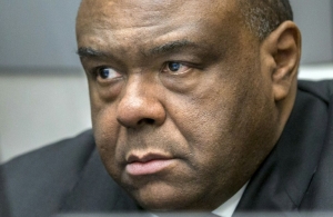 O ex-vice-presidente do Congo Jean Pierre Bemba, em Haia, no dia 21 de mar&ccedil;o de 2016