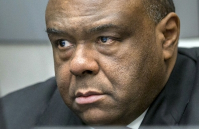 O ex-vice-presidente do Congo Jean Pierre Bemba, em Haia, no dia 21 de mar&ccedil;o de 2016