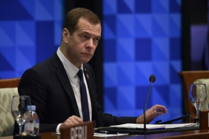 (Arquivo) O primeiro-ministro russo, Dmitri Medvedev, em Manila, no dia 19 de novembro de 2015