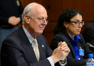 O enviado especial da ONU para a S&iacute;ria, Staffan de Mistura, em Genebra, no dia 1&ordm; de fevereiro de 2016