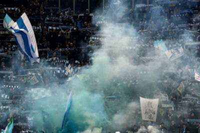 (Arquivo) A torcida da Lazio, em Roma, no dia 22 de mar&ccedil;o de 2015