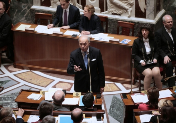 O chanceler franc&ecirc;s demission&aacute;rio, Laurent Fabius, em Paris, no dia 10 de fevereiro de 2016