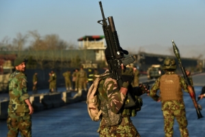 Seguran&ccedil;as no local do ataque perto do Minist&eacute;rio da Defesa