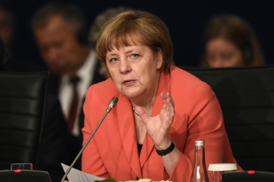 A chanceler alem&atilde;, Angela Merkel, em Istambul, no dia 23 de maio de 2016